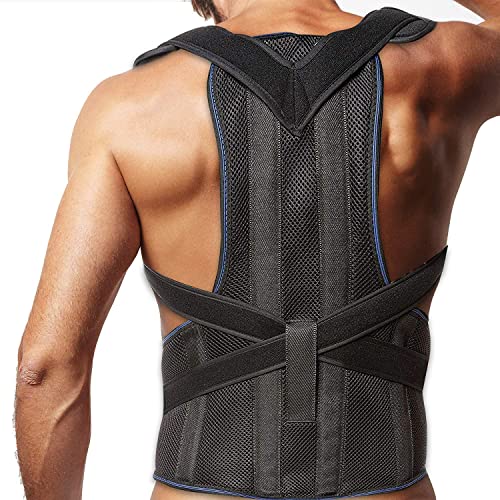 Posture Corrector Clavicle and Lower Back Support for Men and Women - Deluxe