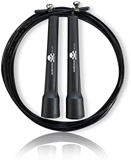 Jump Rope - Premium Quality - Best for Boxing MMA Fitness Training - Speed - Adjustable - Survival and Cross - Sold By FMS International Authorized Seller