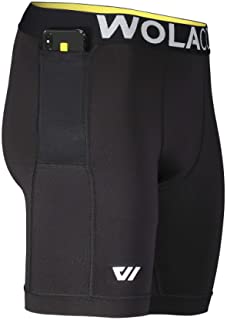 WOLACO North Moore Compression Shorts - 9 Inseam - Compact Sports Activewear - Made in America