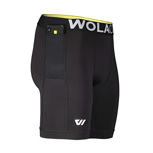 WOLACO North Moore Compression Shorts - 9 Inseam - Compact Sports Activewear - Made in America