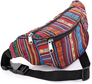 Multi Coloured Tribal Print Waist Bag