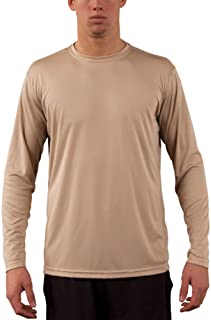 Vapor Apparel Men's UPF 50+ UV Sun Protection Performance Long Sleeve T-shirt X-Large Tan