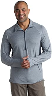 ExOfficio Men's BugsAway Sol Cool Zip-Neck Lightweight Long-Sleeve Shirt