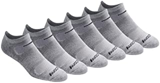 Saucony Men's 6 Pack Performance Comfort Fit No-Show Socks