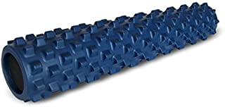 RumbleRoller - Full Size 31 Inches - Blue - Original - Textured Muscle Foam Roller - Relieve Sore Muscles- Your Own Portable Massage Therapist - Patented Foam Roller Technology