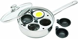 Kitchencraft Non-stick Induction-safe 4-cup Egg Poacher