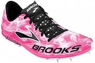 Brooks Women's Mach 15 Knockout Pink/Black/White Track Shoes US 10