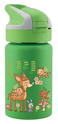 Laken Thermo Kids Vacuum Insulated Stainless Steel Leak Free Sports Water Bottle with Jannu Straw Cap