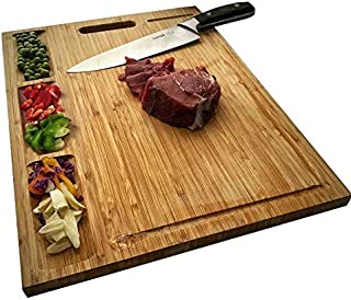 HHXRISE Venfon Large Organic Bamboo Cutting Board For Kitchen