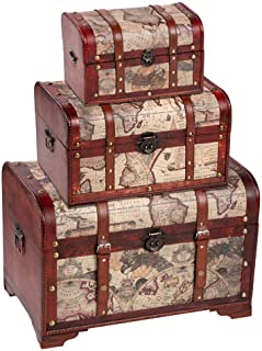 Juvale 3-Piece Trunk Set