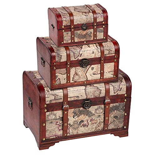 Juvale 3-Piece Trunk Set