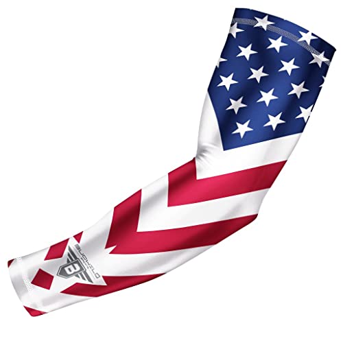 Bucwild Sports USA Flag Compression Arm Sleeve