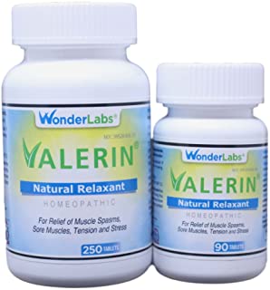 Leg Cramps and Muscle Cramps - All-Natural Relaxant Valerin - 340 Tablets