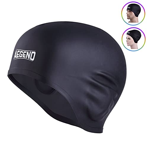 Aegend Solid Silicone Swim Cap