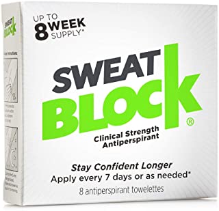 SweatBlock Antiperspirant - Clinical Strength - Reduce Sweat up to 7-days per Use