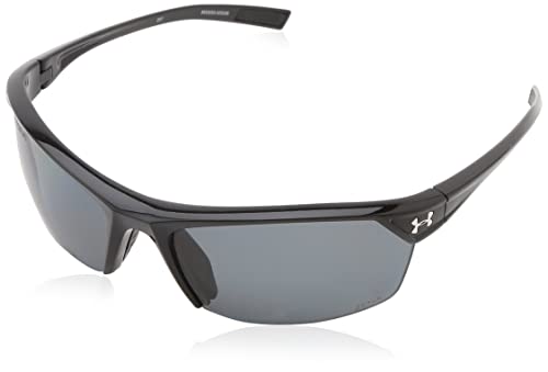 Under Armour Zone 2.0 Shiny Black Frame with Black Rubber and Storm