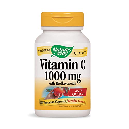 Nature's Way Vitamin C 1000 mg with Bioflavonoids; 1000 mg Vitamin C per Serving; 100 Vegetarian Capsules