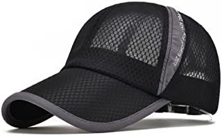 ELLEWIN Unisex Black Hiking Cap Breathable Quick Dry Mesh Baseball Cap Sun Hat