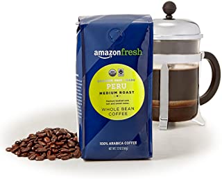 AmazonFresh Organic Fair Trade Peru Whole Bean Coffee