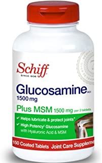 Schiff Glucosamine 1500mg Plus MSM and Hyaluronic Acid