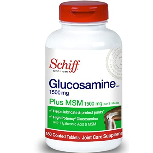 Schiff Glucosamine 1500mg Plus MSM and Hyaluronic Acid