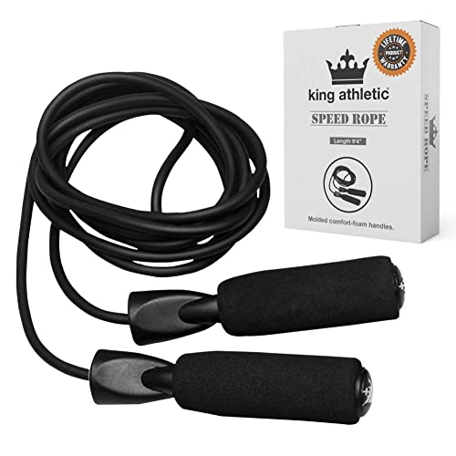 King Athletic Jump Rope for Fitness Training - Black