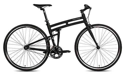 New Montague Boston Folding 700c Pavement Hybrid Bike Matte Black 21"