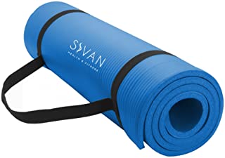 Sivan Health and Fitness YGM-NBR-B NBR Yoga and Pilates Mat