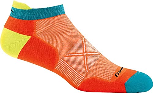 Darn Tough Coolmax Vertex No Show Tab Ultra-Light Cushion Sock - Men's Orange Large