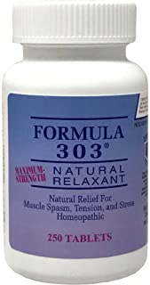 Dee Cee Labs Formula 303 Maximum Strength Natural Relaxant Tablets