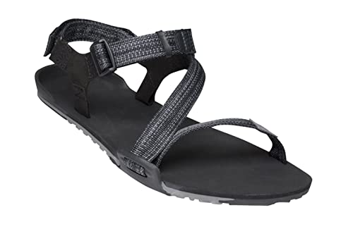 Xero Shoes Z-Trail - Men's Lightweight Hiking and Running Sandal - Barefoot-Inspired Minimalist Trail Sport Sandals - Multi-Black