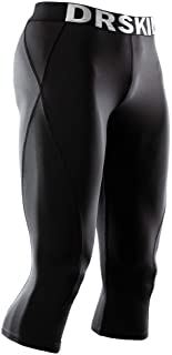 DRSKIN Tight 3/4 Compression Pants Base Layer Running Pants Men