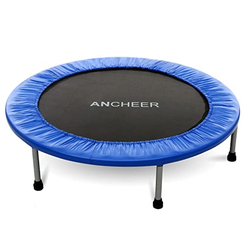 ANCHEER Max Load 220lbs Rebounder Trampoline with Safety Pad for Indoor Garden Workout Cardio Training