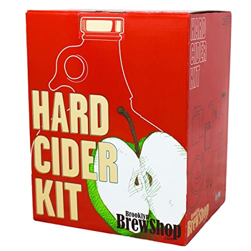 Brooklyn Brew Shop Hard Cider Making Kit: Starter Set with Reusable Glass Fermenter