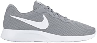 Nike Mens Tanjun Running Sneaker Wolf Grey/White 12