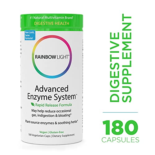 Rainbow Light - Advanced Enzyme System - Plant-Sourced Whole Food Enzyme Supplement