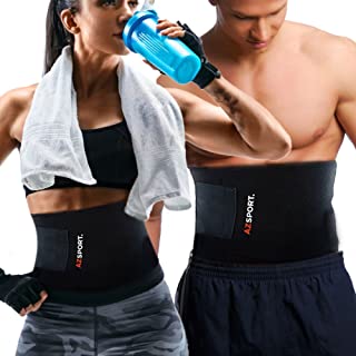 AZSPORT Waist Trimmer - Adjustable Ab Sauna Belt to shed the excess Water