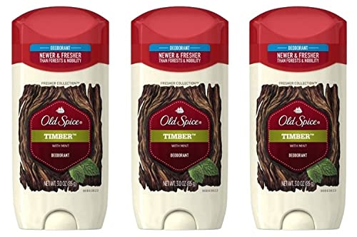 Old Spice Fresher Collection Timber Invisible Solid Deodorant 3.0 Oz