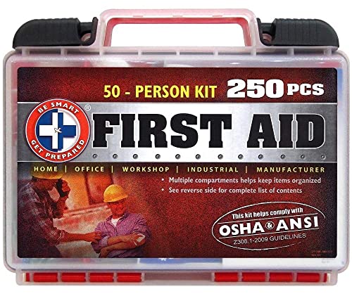 "Be Smart Get Prepared 250 Piece First Aid Kit