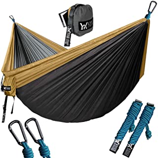 WINNER OUTFITTERS Double Camping Hammock - Lightweight Nylon Portable Hammock