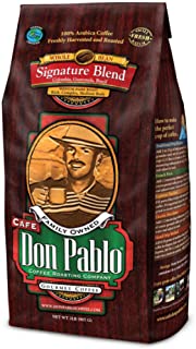 2LB Cafe Don Pablo Signature Blend Coffee - Whole Bean Coffee - Medium Dark Roast - 2 Lb Bag