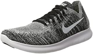 NIKE Womens Free RN Flyknit 2017 Running Shoes Black/Volt/White 880844-003 Size 8