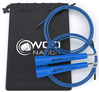 WOD Nation Speed Jump Rope - Blazing Fast Rope for Endurance training for Boxing