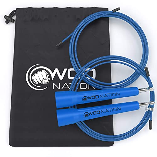 WOD Nation Speed Jump Rope - Blazing Fast Rope for Endurance training for Boxing