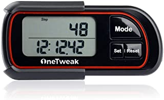 New OneTweak EZ-1 Pedometer for Walking. 3D Tri-Axis Clip-On. Back-to-Basics Step Counter. Simple to Use. Multi-Function. New Pause Function. Perfect Fitness/Exercise Tool.