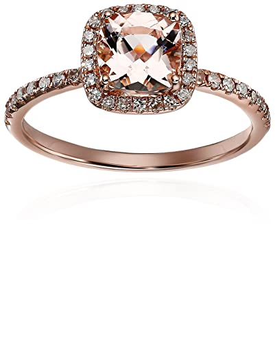 Amazon Rose Gold Morganite/Diamond