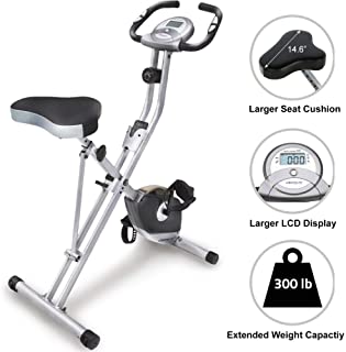 Exerpeutic Folding Magnetic Upright Bike with Pulse