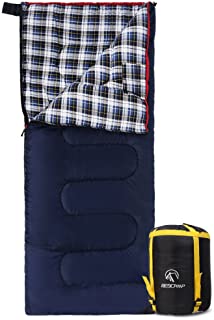 REDCAMP Outdoors Cotton Flannel Sleeping Bag for Camping Hiking Climbing Backpacking