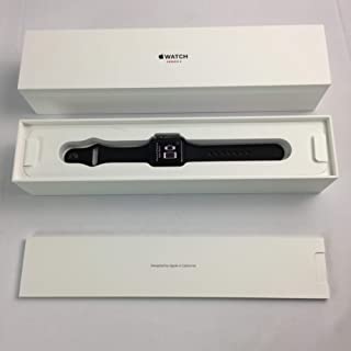 Apple Smart Watch 38mm Watch Series 3 - GPS - Space Gray Aluminum Case with Black Sport Band - 38mm