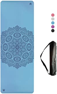 Clever Yoga Premium LiquidBalance Mat Eco and Body Friendly Sweat Grip Non-Slip with Carrying Yoga Bag